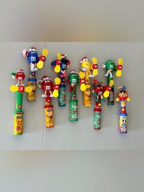 M&M'S Character Handheld Fans in Red, Green, Yellow, Blue